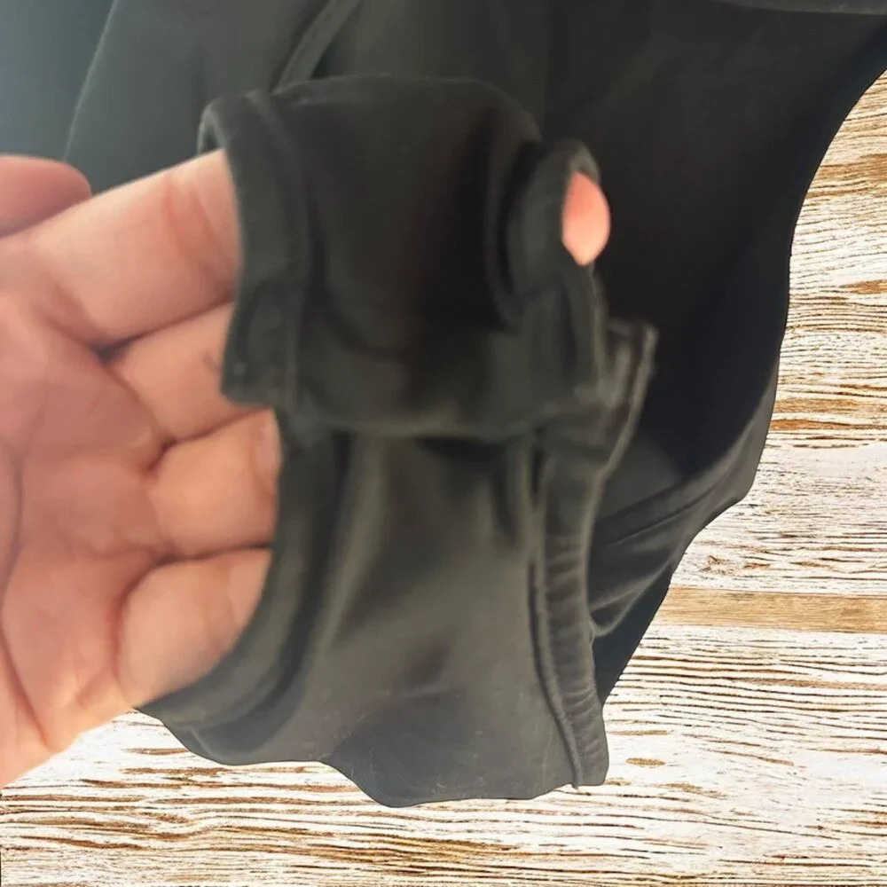 Shein Black Long Sleeve Bodysuit with Side Cutout - Size XS - Picture 3 of 7